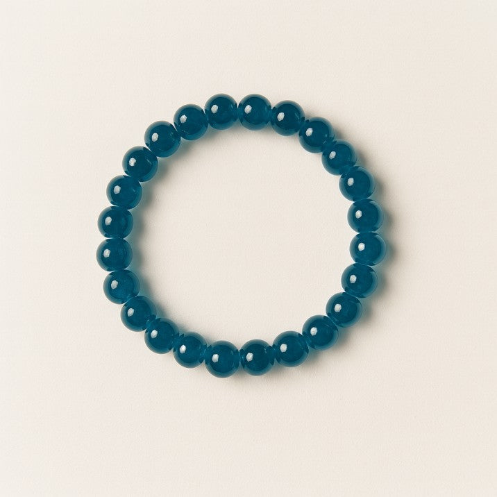 Elegant Blue Beaded Bracelet – Handmade with Love