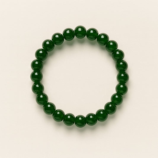 Classic Green Beaded Bracelet – Handmade with Love