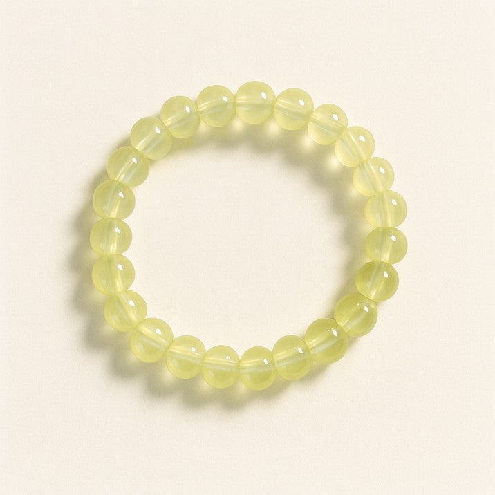 Sunny Yellow Beaded Bracelet – Handmade Minimal Elegance