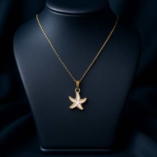 White Starfish Pendant
