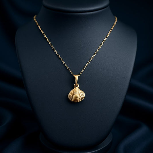 Golden Seashell Pendant