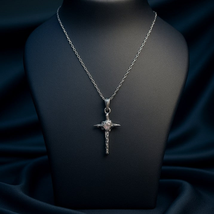 Pink Cross Pendant