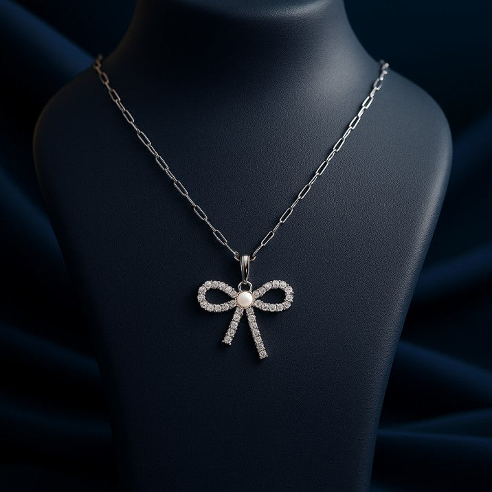 Elegant Bow Pendant
