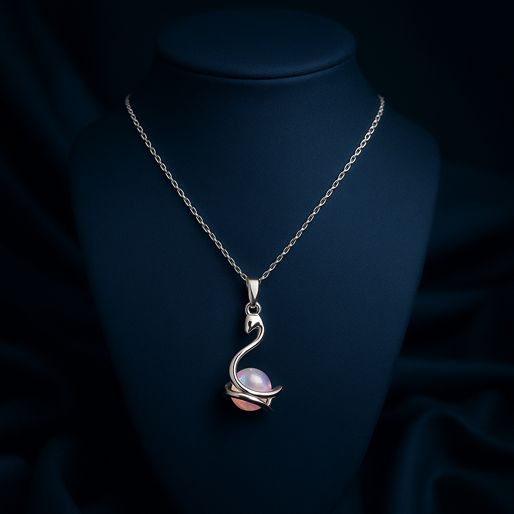 Serpent & Moonstone Pendant