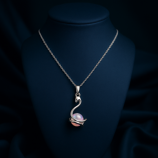 Serpent & Moonstone Pendant