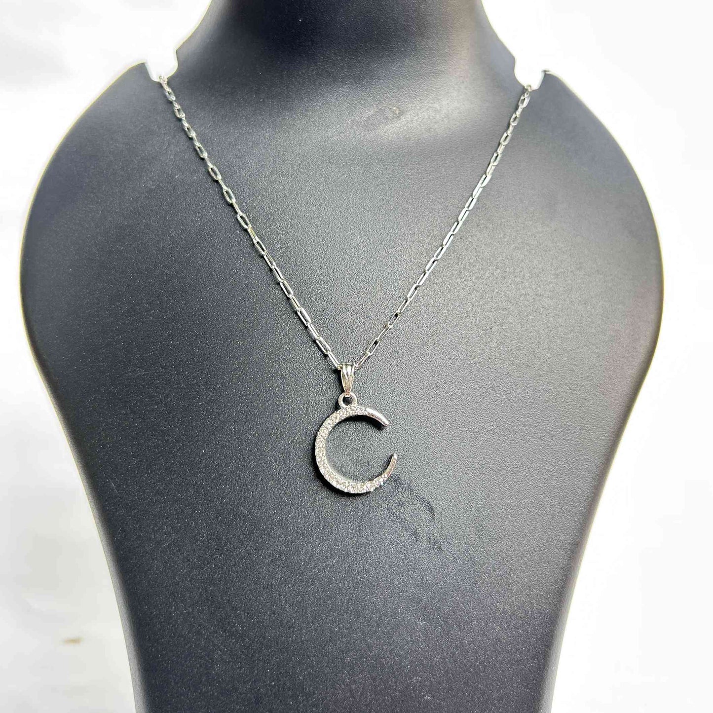 Handmade Crescent Moon Pendant Necklace