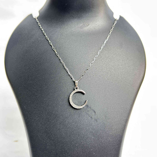 Handmade Crescent Moon Pendant Necklace